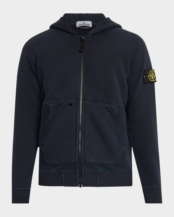 Stone Island Men s Ghost Zip Front Fleece Hoodie Neiman Marcus