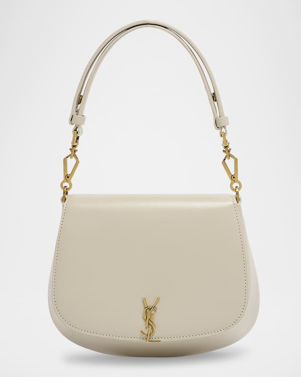 Saint Laurent Cassandra Medium Linen Toile Canvas Top Handle Bag Neiman Marcus