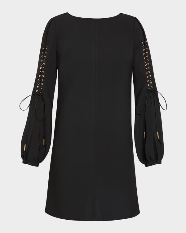 Eileen Fisher Bateau Neck Velvet Midi Shift Dress Neiman Marcus