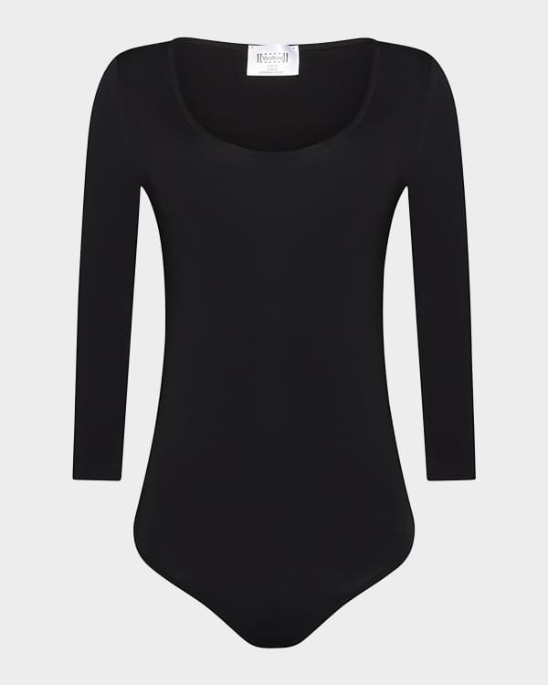 インナー・ルームウェアその他 Ganni Bodysuit Ganni Animal-Print Rayon Underwear Bodysuit | Neiman Marcus