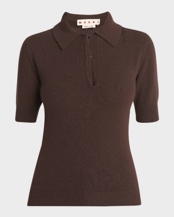 Cashmere Phoebe Polo Sweater