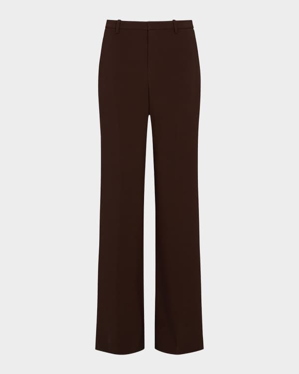 vince cigarette pants Stretch Cotton Blend in Almond Womens Vince Plus High Rise Cigarette Pant Vince Women's High Waist Cigarette