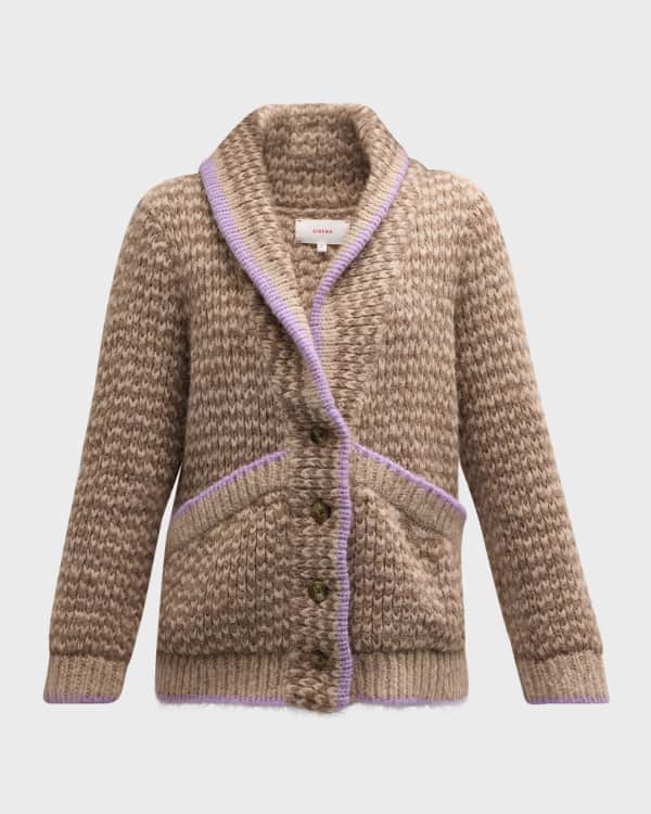 Cinq à Sept Dreama Marnie Feather Cuff Cardigan | Bloomingdale's