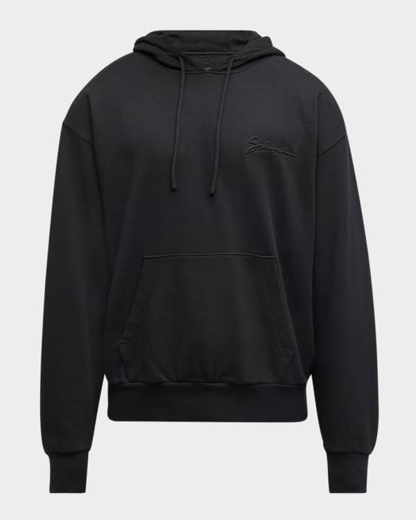 Givenchy Men's Destroyed Double-Layer Logo Hoodie | Neiman Givenchy Men's Destroyed Double-Layer Logo Hoodie | Neiman