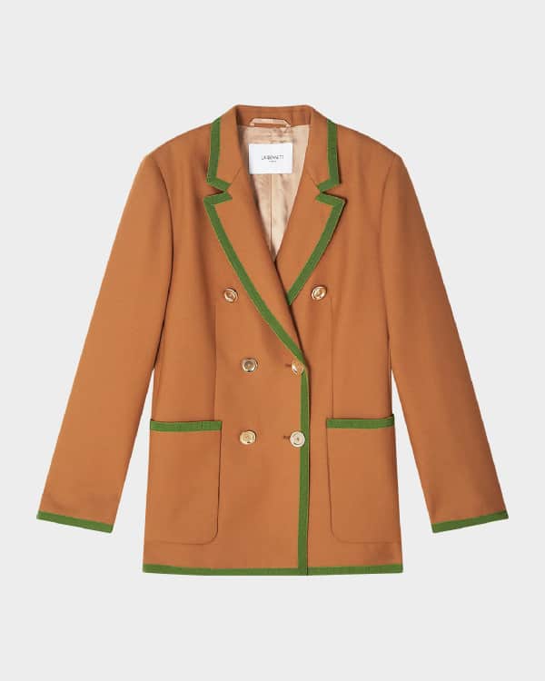 LK Bennett Aster Faux Fur Trim Boucle Coat Neiman Marcus