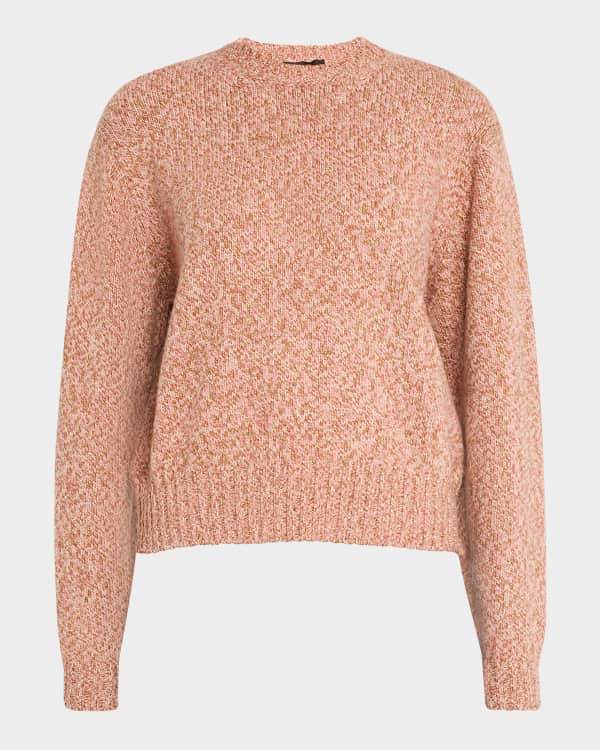 Loro Piana Cocooning Cozy Braids Cashmere Crewneck Sweater
