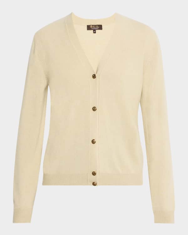 Loro Piana Classic Baby Cash GG 12 Cardigan Sweater | Neiman Marcus