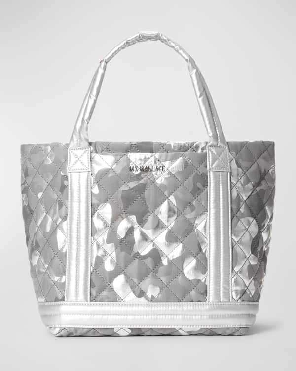 MZ WALLACE Deluxe Metro Small Checkered Tote Bag | Neiman Marcus