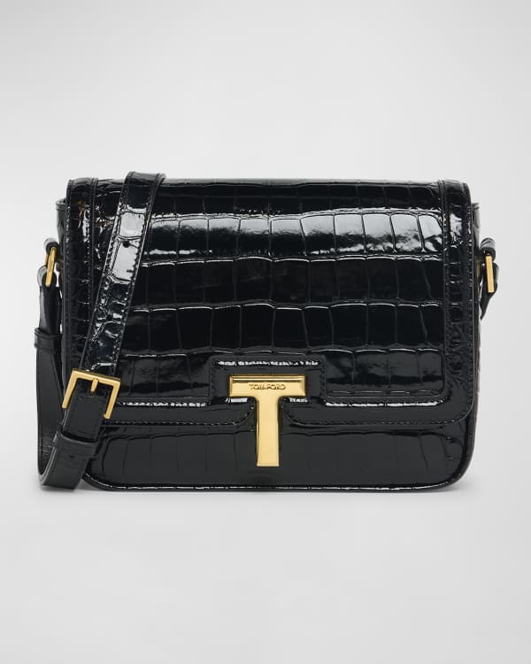 TOM FORD TF Chain Shoulder Bag in Grained Leather Neiman Marcus