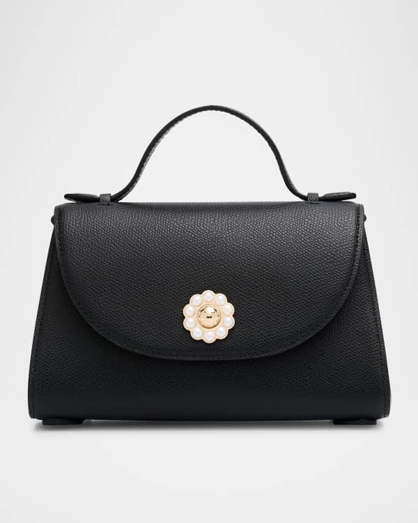 THE ROW Flat Micro Circle Bag in Lizard | Neiman Marcus
