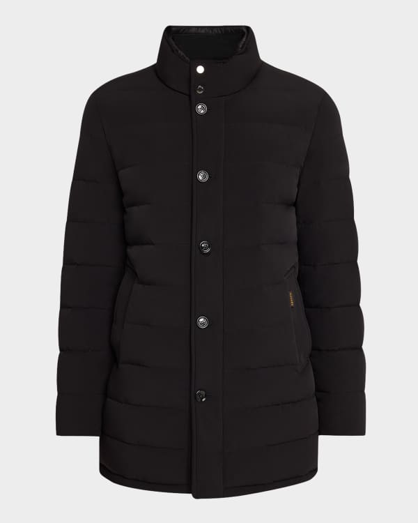 Theory Men s Clarence Coat in Rush Herringbone Neiman Marcus
