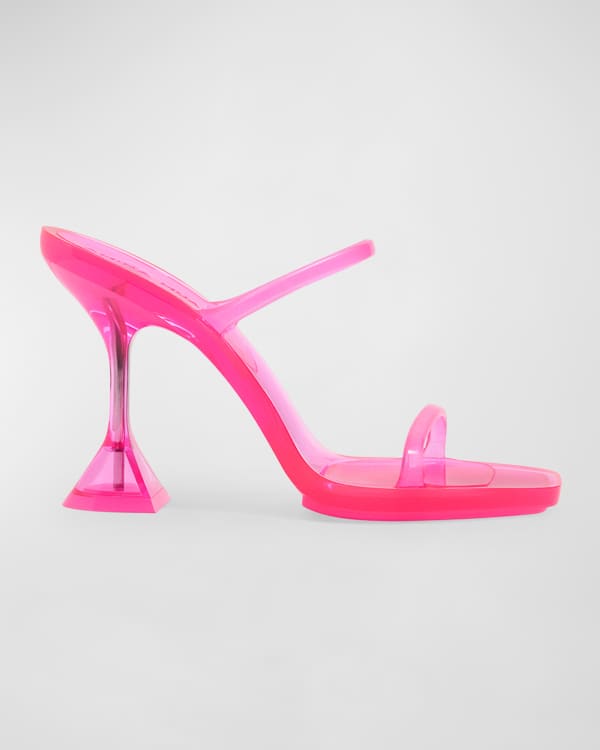 Brito Clear Mule Stiletto Sandals