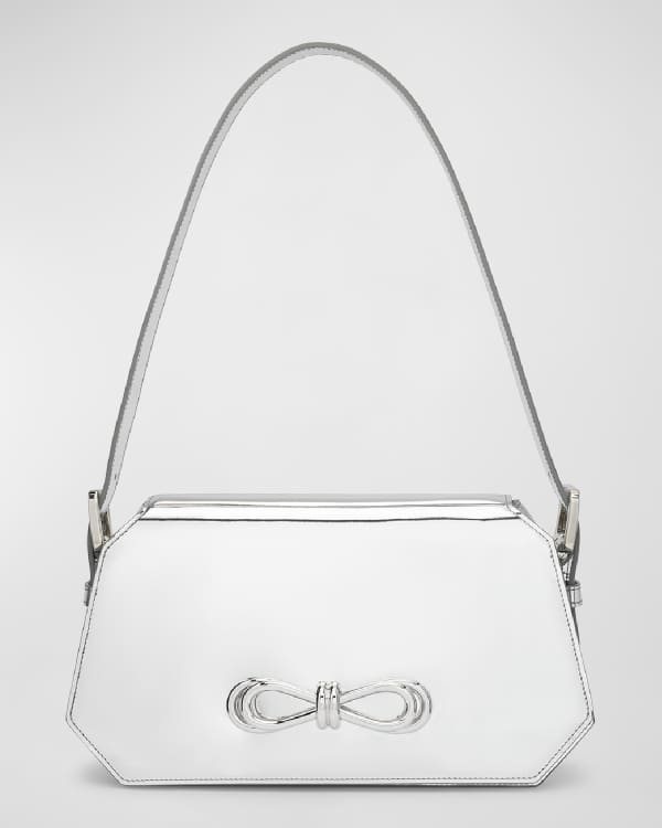 Off-White Cross 21 Binder Clip Leather Shoulder Bag | Neiman