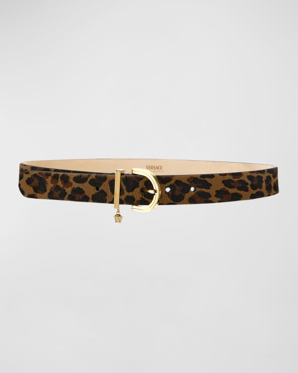 Baroque buckle leather belt hot sale