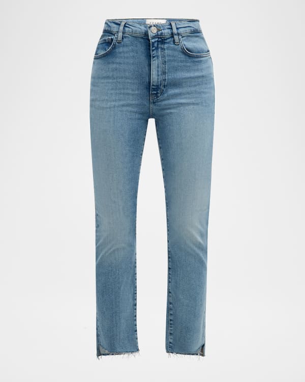 Spanx High Rise Straight Leg Denim Jeans Neiman Marcus