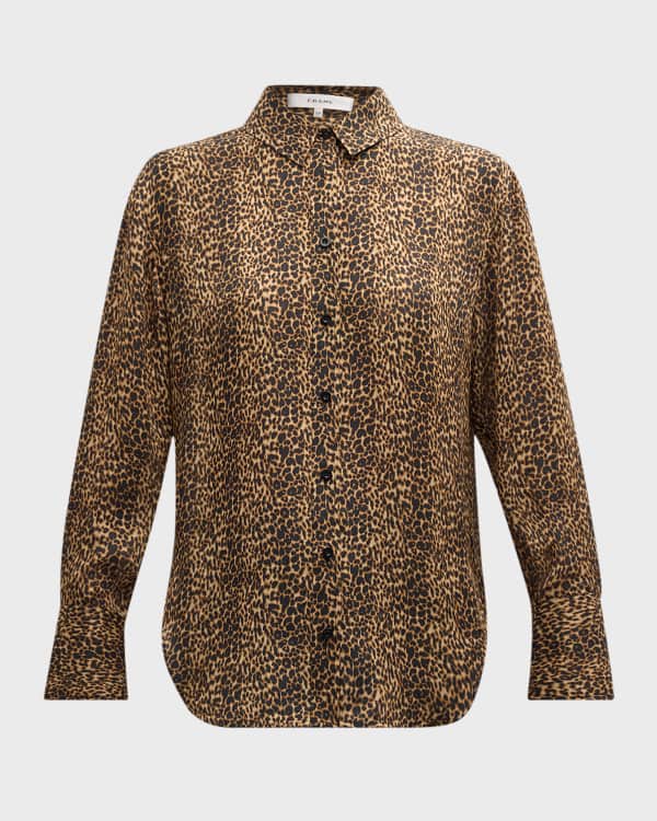 Joie Tariana Leopard Print wonderflex Blouse