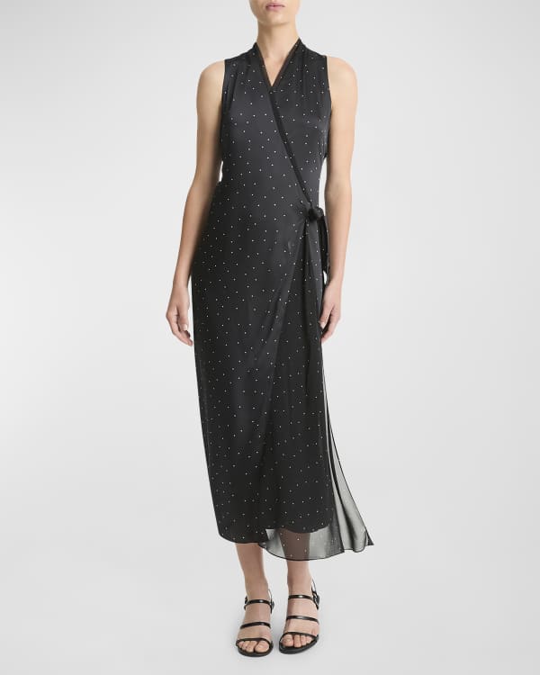Joie Mercedes Sleeveless Abstract Print Midi Dress Neiman Marcus