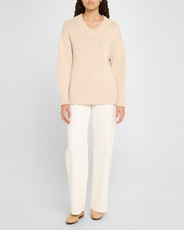Vince textured v neck sweater new arrivals