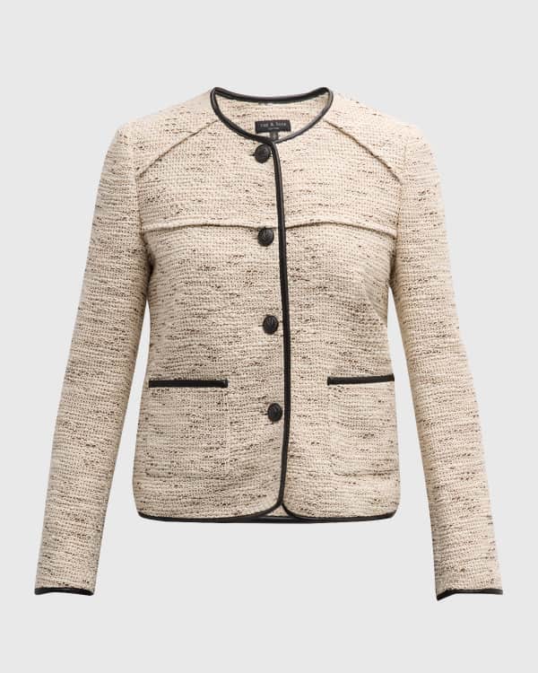 Rebecca Taylor Winter Tweed Cropped Jacket Neiman Marcus