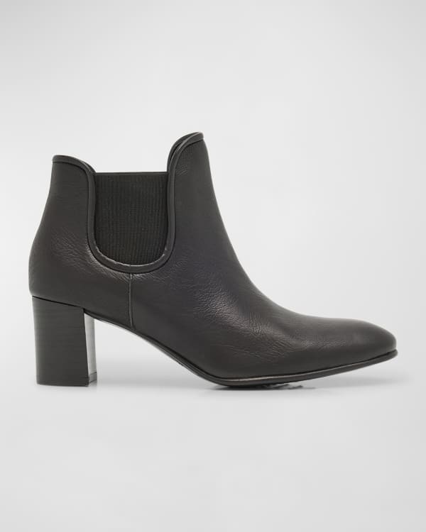 Marion Parke Pauline Leather Zip Ankle Booties Neiman Marcus