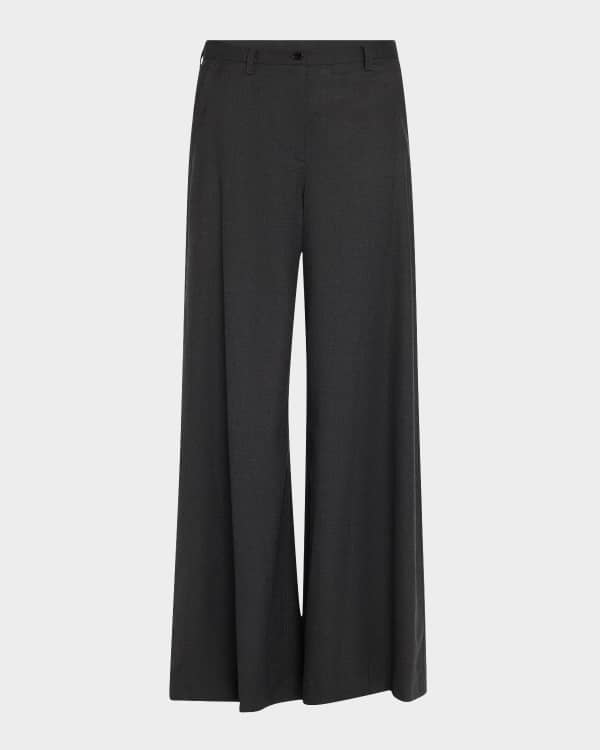 【VAPORIZE】Herringbone Wide Slacks ASOS DESIGN smart wide leg wool blend herringbone pants in