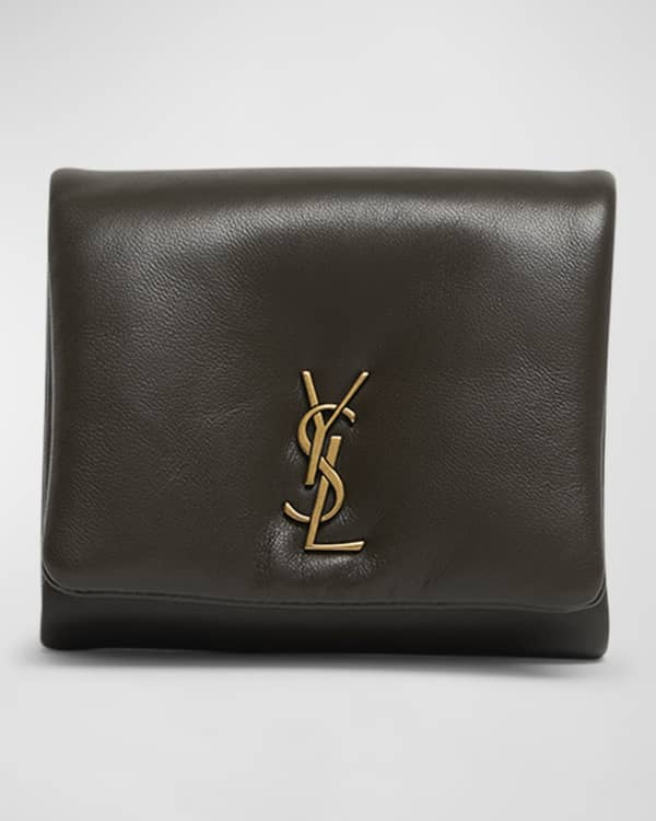 Saint laurent sunset monogram ysl small calf leather wallet on chain deals
