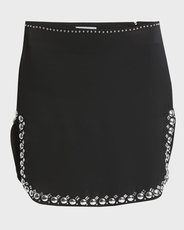 Parker Kenny Sequined Ruffle Skirt Neiman Marcus