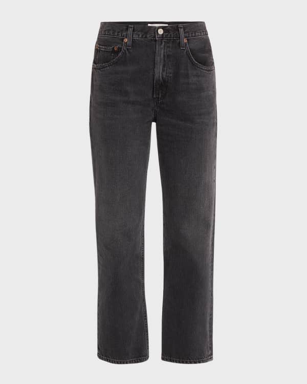 AGOLDE Lana Mid-Rise Crop Jeans | Neiman Marcus