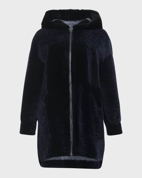 コート PLAIN FW25 COLLARLESS LAMB FUR JACKET (JJ25072 BLACK) Plain Collarless Lamb Fur Jacket In Black | ModeSens