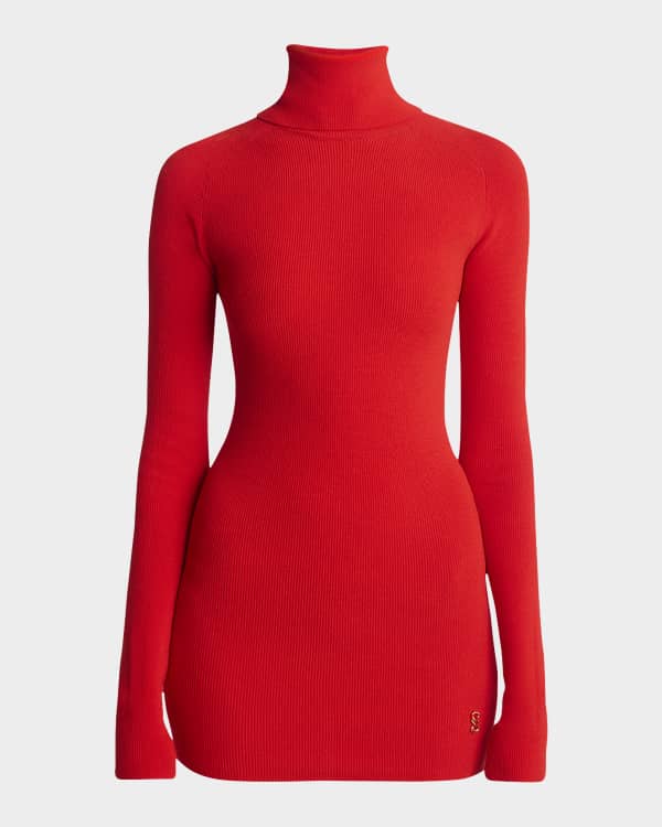 Marni Mock-Neck Long-Sleeve Cotton Top | Neiman Marcus