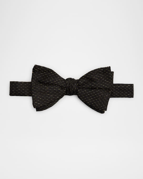 Giorgio Armani Men's Crystal-Embellished Silk Bow Tie