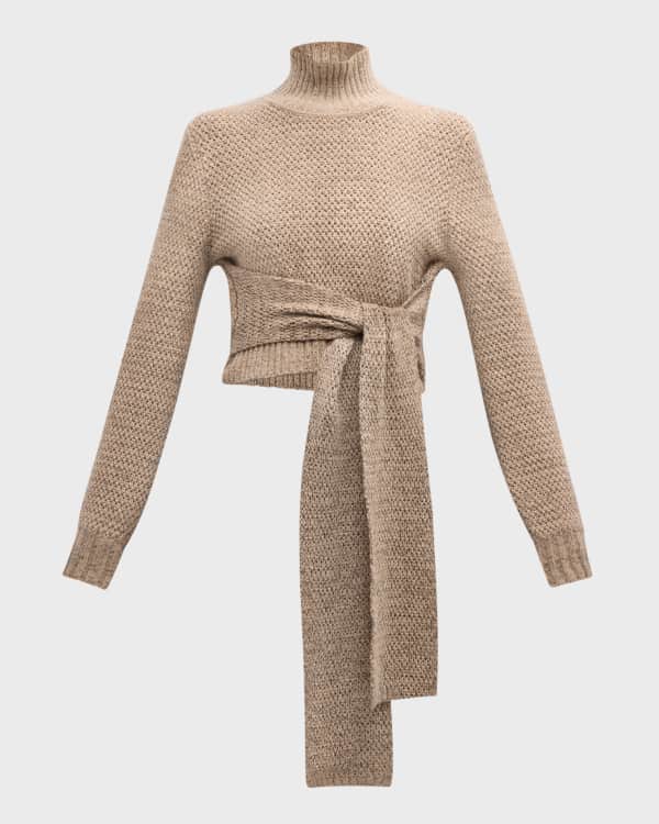 Joseph Viviane Front Slit Wool Dress Neiman Marcus