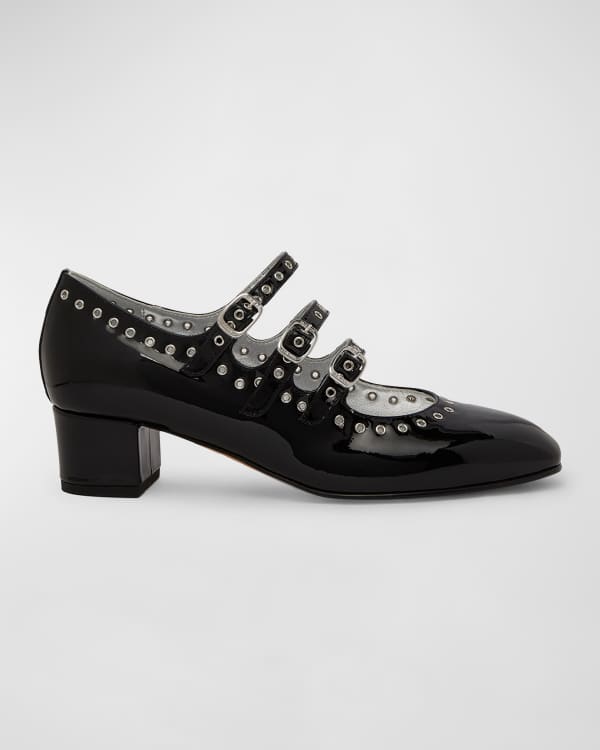 Sam Edelman Hazel Pointed Toe Leather Pumps Black Neiman Marcus