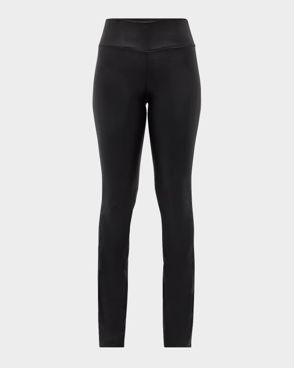 PAIGE Karlee Pants with Vegan Leather Panels Neiman Marcus