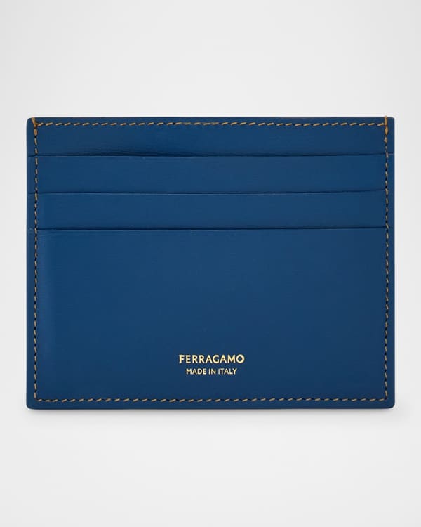 Ferragamo Men's Lingotto Zip Card Case | Neiman Marcus Ferragamo Men's Lingotto Zip Card Case | Neiman Marcus