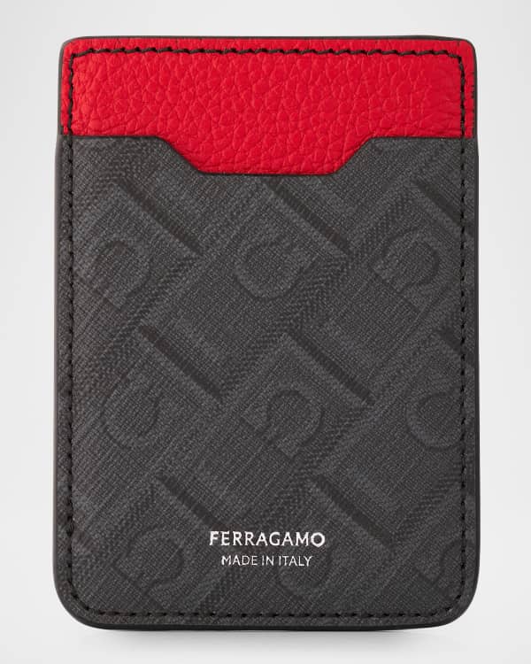 ZEGNA Men's Pelletessuta™ Leather Card Case | Neiman Marcus