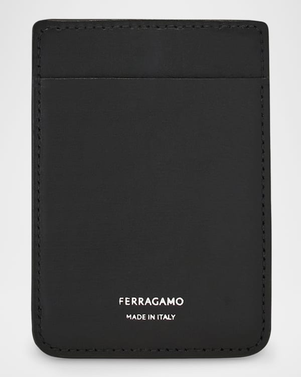ZEGNA Men's Pelletessuta™ Leather Card Case | Neiman Marcus
