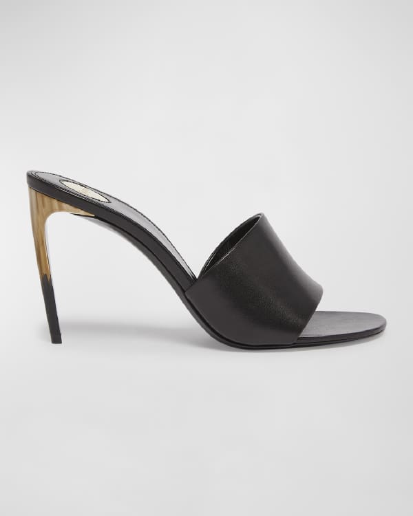 Manolo Blahnik Arriga Suede Mule Pump Neiman Marcus