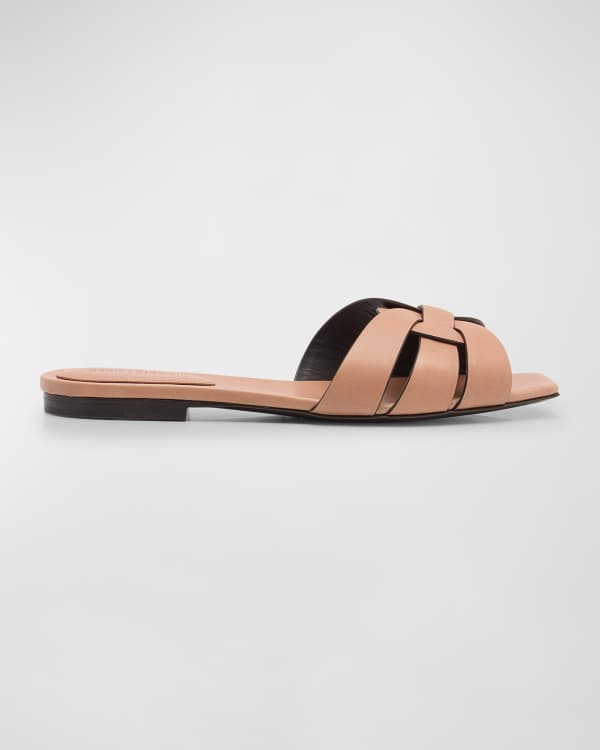 Burberry English Icons Vintage Check Slide Sandals Neiman Marcus