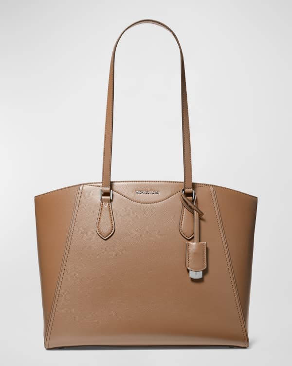 Tory Burch Robinson Small Saffiano Leather Zip Top Shoulder Tote Bag Neiman Marcus