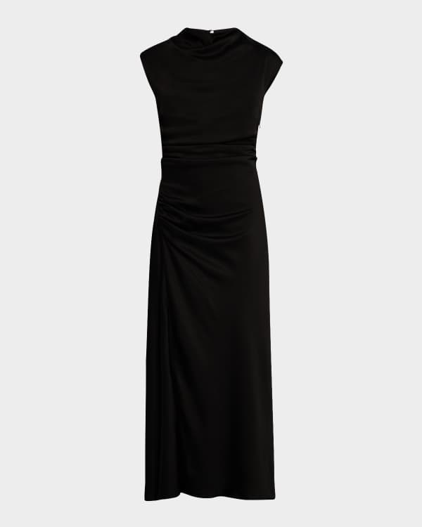 【REBECCA VALLANCE】EMELIE OFF SHOULDER オフショル プリーツ Emelie Off The Shoulder Midi Dress Black – Rebecca Vallance