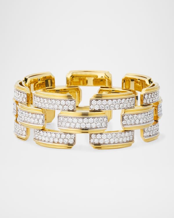 Cyan Ceramic & Diamond 18k Gold Unlock Bracelet main image 1