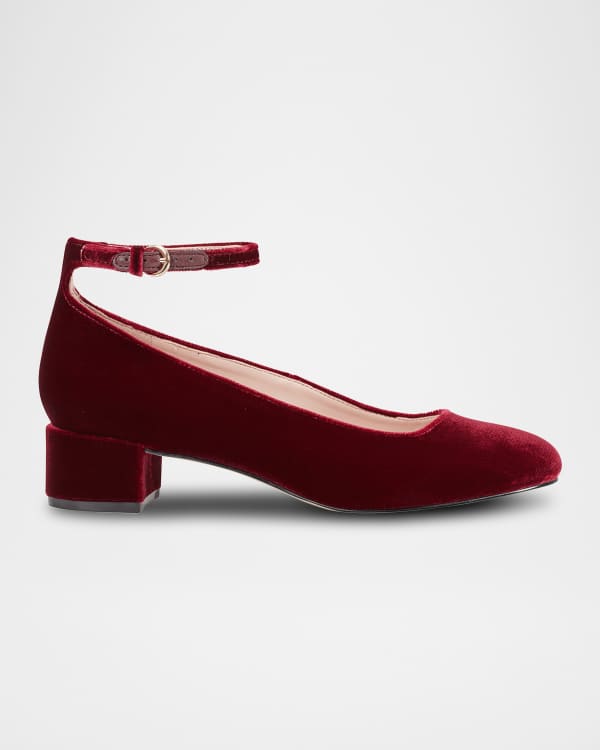 Marc fisher red suede pumps top