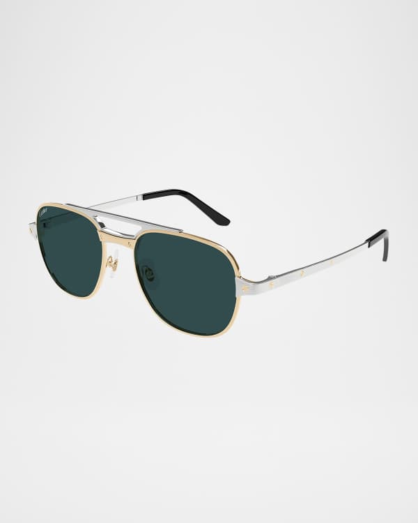 Men's CT0465S Rimless Metal Rectangle Sunglasses