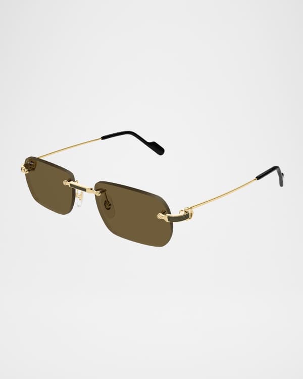 Men's Ct0498sm Nylon and Metal Oval Sunglasses
