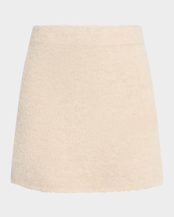 Ganni Cashmere Mix Mini Skirt | Neiman Marcus