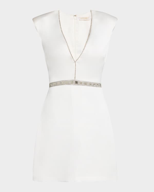 Ramy Brook Elma Strapless Sequined Denim Mini Dress Neiman Marcus