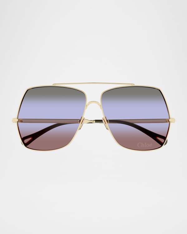 サングラス CHLOE ACETATE SUNGLASSES CHLOÉ Zelie Squared Acetate Sunglasses Chloe