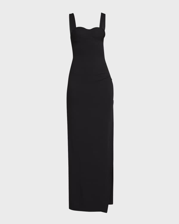 Galvan Galaxy Embellished Slit Hem Halter Gown Neiman Marcus