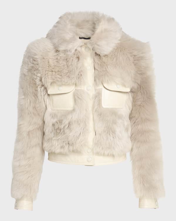 TOM FORD Curly Lamb Shearling Jacket Neiman Marcus